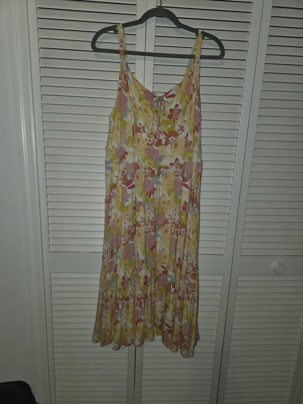 torrid Yellow and Pink Floral Midi Dress